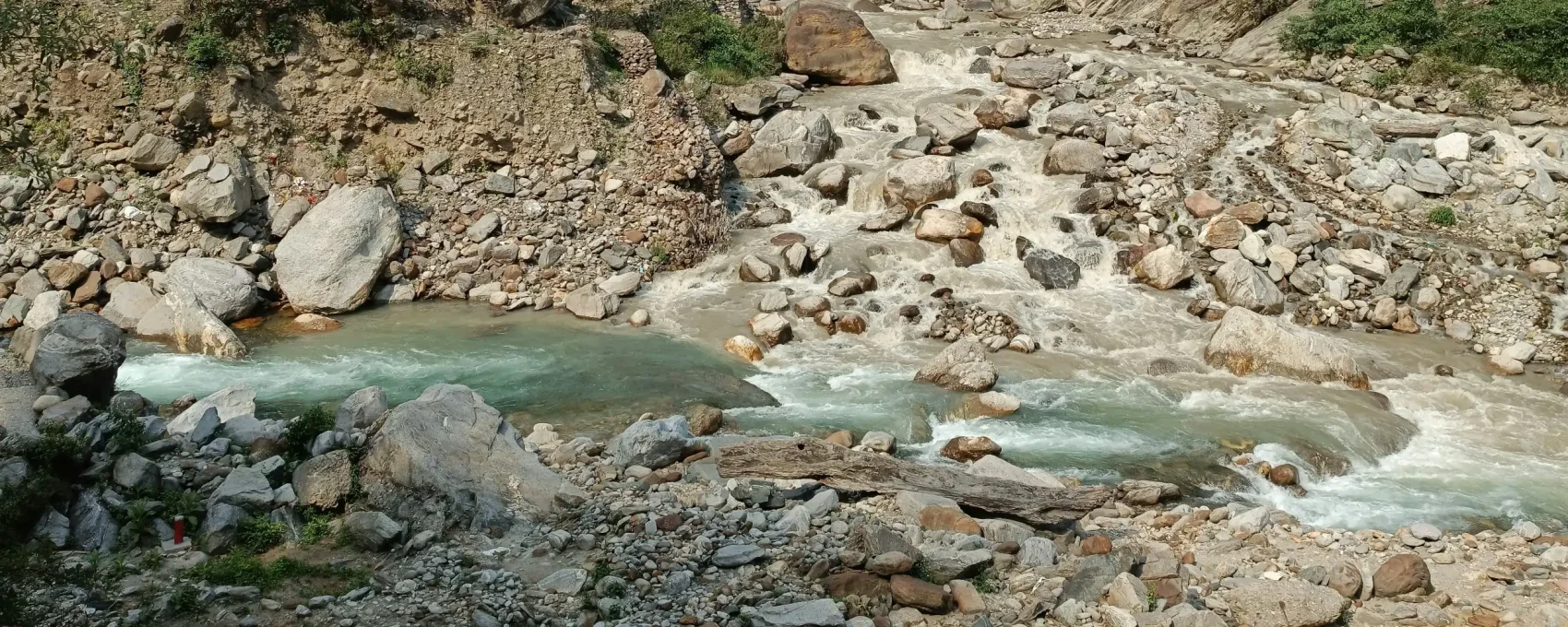 Sonprayag, with Mandakini River near Kedarnath, a beautiful stop along the Char Dham Yatra route.