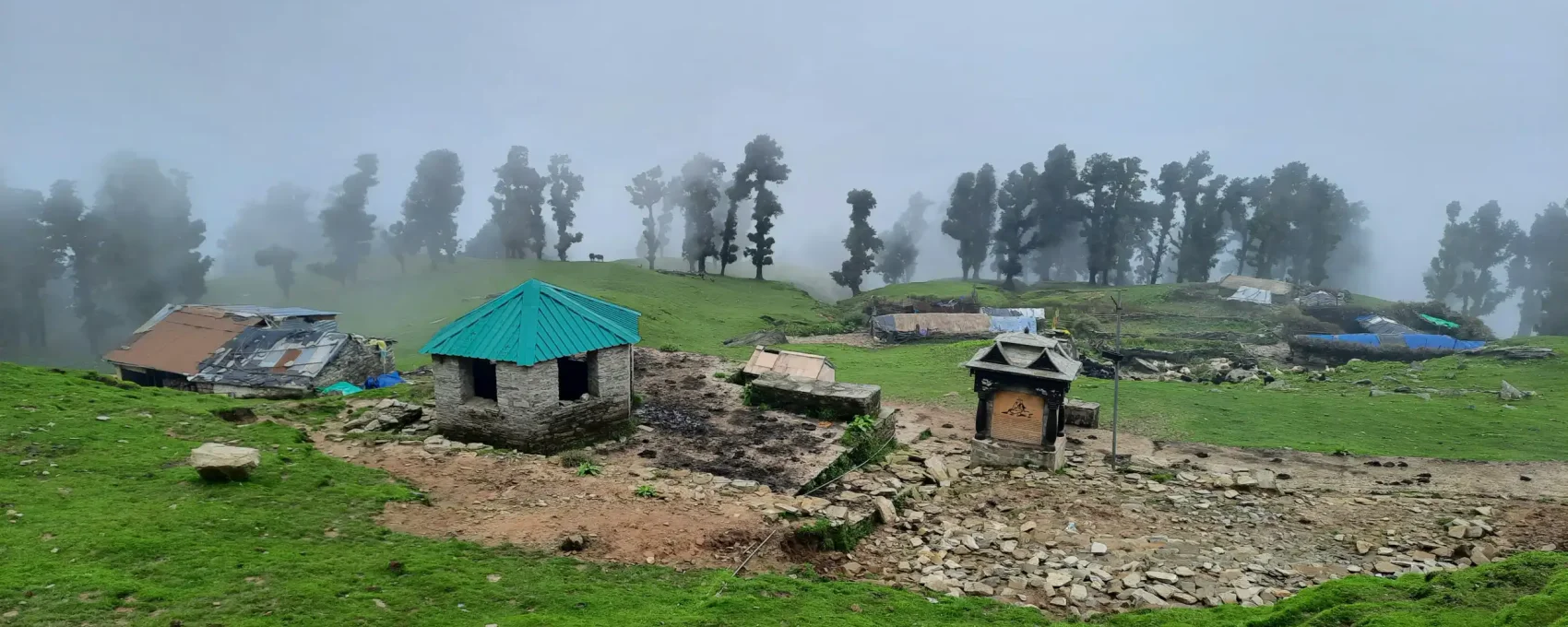 Highest Shiva temple in world, Tungnath Temple. Peaceful spot on the Char Dham Yatra.