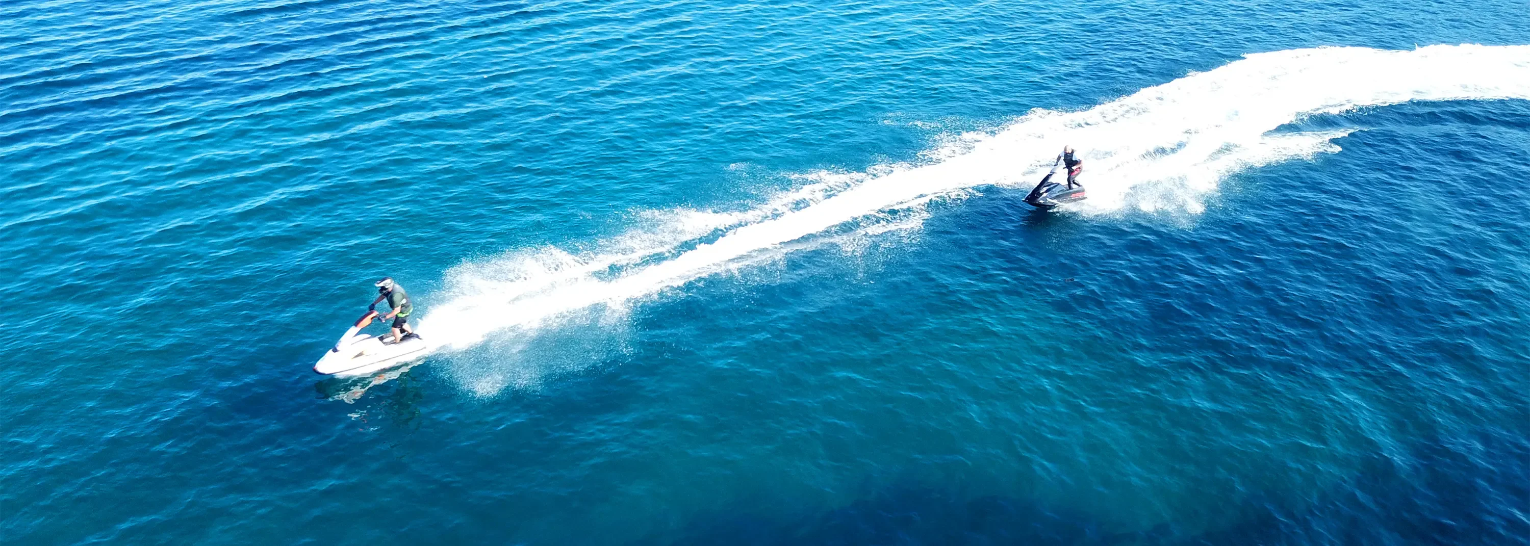 Enjoy a thrilling Bali tour riding powerful jet skis across the waves, perfect for water sports fans.